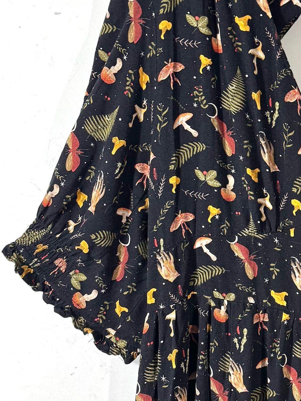 Disturbia Liviana Midi Dress Sz 16 Mushroom Occult Whimsigoth Witchy Forest - Picture 6 of 15